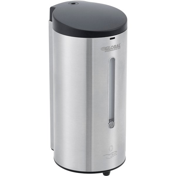 Global Industrial Automatic Foam Soap/Sanitizer Dispenser, 700 ml, Stainless Steel 641521